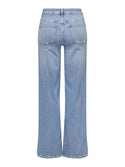 ONLY Madison Blush High Waist Wide Leg Jeans – Light Blue Organic Cotton Denim