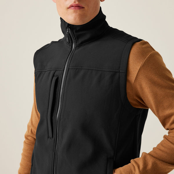 Regatta TRA788 Flux Softshell Bodywarmer | Water-Repellent Workwear Vest for Custom Embroidery