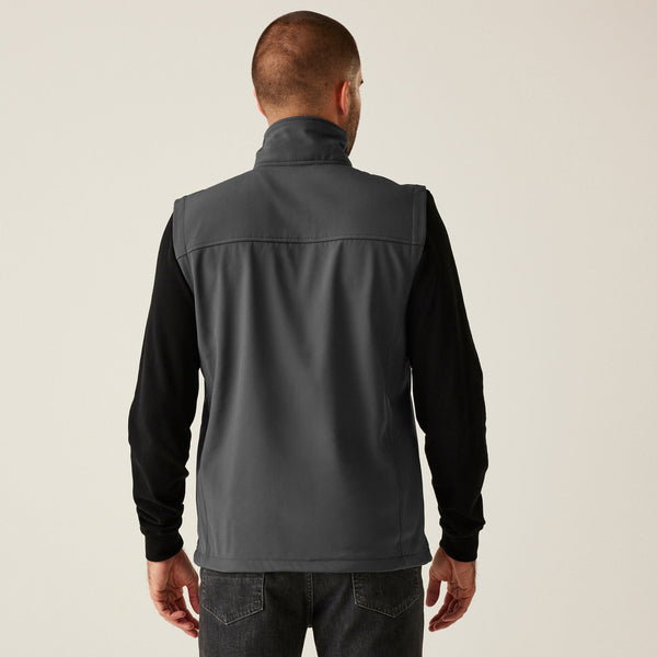Regatta TRA788 Flux Softshell Bodywarmer | Water-Repellent Workwear Vest for Custom Embroidery