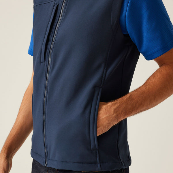 Regatta TRA788 Flux Softshell Bodywarmer | Water-Repellent Workwear Vest for Custom Embroidery