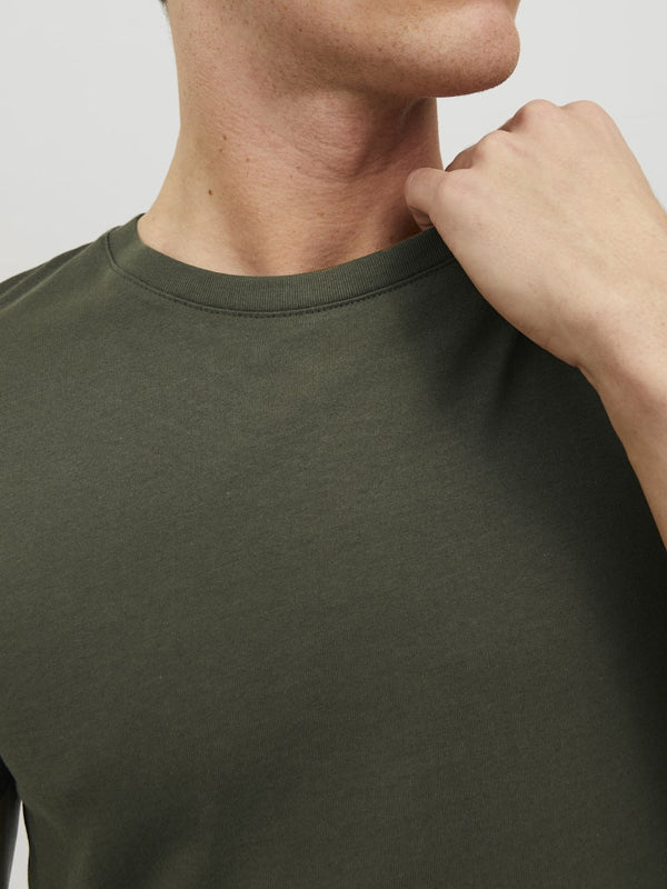 Jack & Jones Men’s Organic Cotton T-Shirt | Multiple Colours | Everyday Essential Tee - Borderland Muff