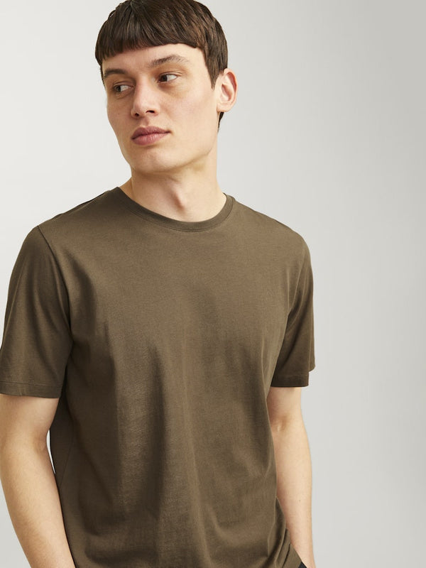 Jack & Jones Men’s Organic Cotton T-Shirt | Multiple Colours | Everyday Essential Tee - Borderland Muff