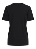 ONLY ONLKITA LIFE Short Sleeve Organic Cotton Top – Stylish with Glitter Detail
