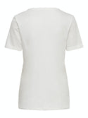 ONLY ONLKITA LIFE Short Sleeve Organic Cotton Top – Stylish with Glitter Detail