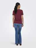 ONLY ONLKITA LIFE Short Sleeve Organic Cotton Top – Stylish with Glitter Detail