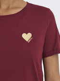 ONLY ONLKITA LIFE Short Sleeve Organic Cotton Top – Stylish with Glitter Detail