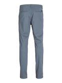 Jack & Jones Mens Marco Bowie Slim Fit Smart Casual Chino Trouser - Stormy Grey - Borderland Muff