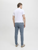 Jack & Jones Mens Marco Bowie Slim Fit Smart Casual Chino Trouser - Stormy Grey - Borderland Muff