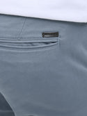Jack & Jones Mens Marco Bowie Slim Fit Smart Casual Chino Trouser - Stormy Grey - Borderland Muff