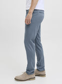 Jack & Jones Mens Marco Bowie Slim Fit Smart Casual Chino Trouser - Stormy Grey - Borderland Muff