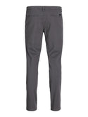 Jack & Jones Mens Marco Bowie Slim Fit Smart Casual Chino Trouser - Castelrock Grey - Borderland Muff