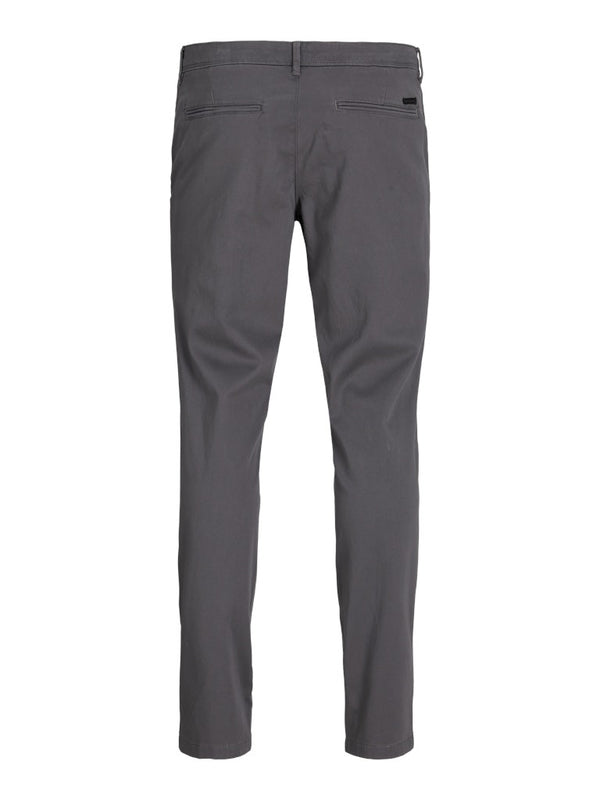 Jack & Jones Mens Marco Bowie Slim Fit Smart Casual Chino Trouser - Castelrock Grey - Borderland Muff