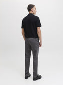 Jack & Jones Mens Marco Bowie Slim Fit Smart Casual Chino Trouser - Castelrock Grey - Borderland Muff