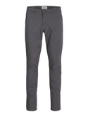 Jack & Jones Mens Marco Bowie Slim Fit Smart Casual Chino Trouser - Castelrock Grey - Borderland Muff