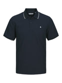 Jack & Jones JJEAustin Polo Shirt | Recycled Cotton Blend | Men's Short Sleeve Polo - Borderland Muff