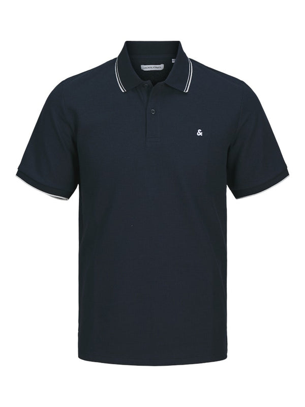 Jack & Jones JJEAustin Polo Shirt | Recycled Cotton Blend | Men's Short Sleeve Polo - Borderland Muff