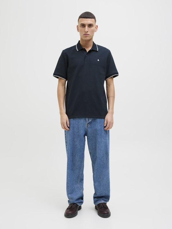 Jack & Jones JJEAustin Polo Shirt | Recycled Cotton Blend | Men's Short Sleeve Polo - Borderland Muff