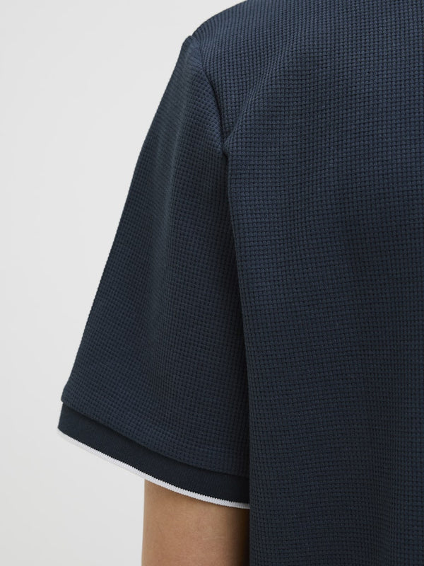 Jack & Jones JJEAustin Polo Shirt | Recycled Cotton Blend | Men's Short Sleeve Polo - Borderland Muff