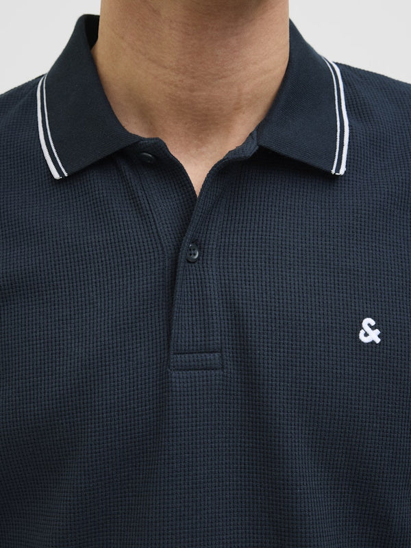 Jack & Jones JJEAustin Polo Shirt | Recycled Cotton Blend | Men's Short Sleeve Polo - Borderland Muff