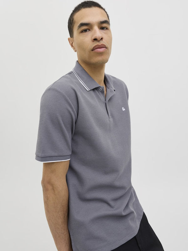 Jack & Jones JJEAustin Polo Shirt | Recycled Cotton Blend | Men's Short Sleeve Polo - Borderland Muff