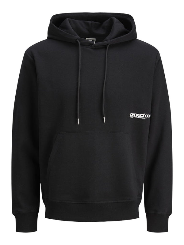 Jack & Jones JCO Union Minimal Print Hoodie | Relaxed Fit Pullover for Teens & Men - Borderland Muff