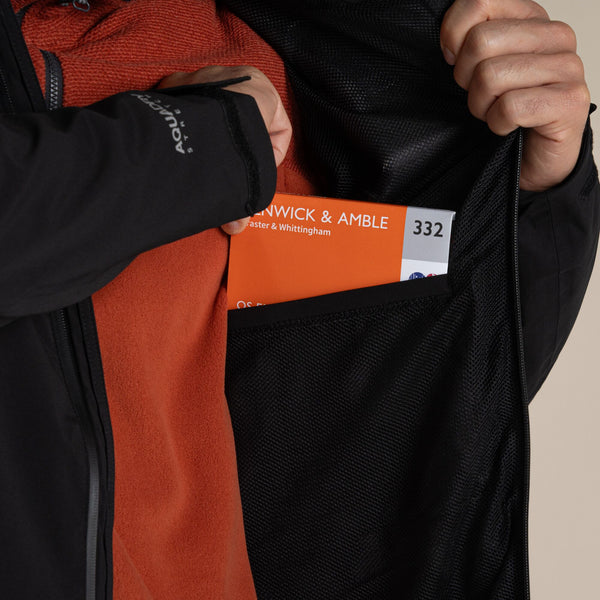 Craghoppers Men's Ponsa Waterproof Trail Jacket | Breathable, Windproof Hiking Shell | Borderland Muff - Borderland Muff