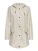 ONLY ONLELISA Women's Water Repellent Hooded Raincoat in Kalamata | Recycled Polyester - Borderland Muff