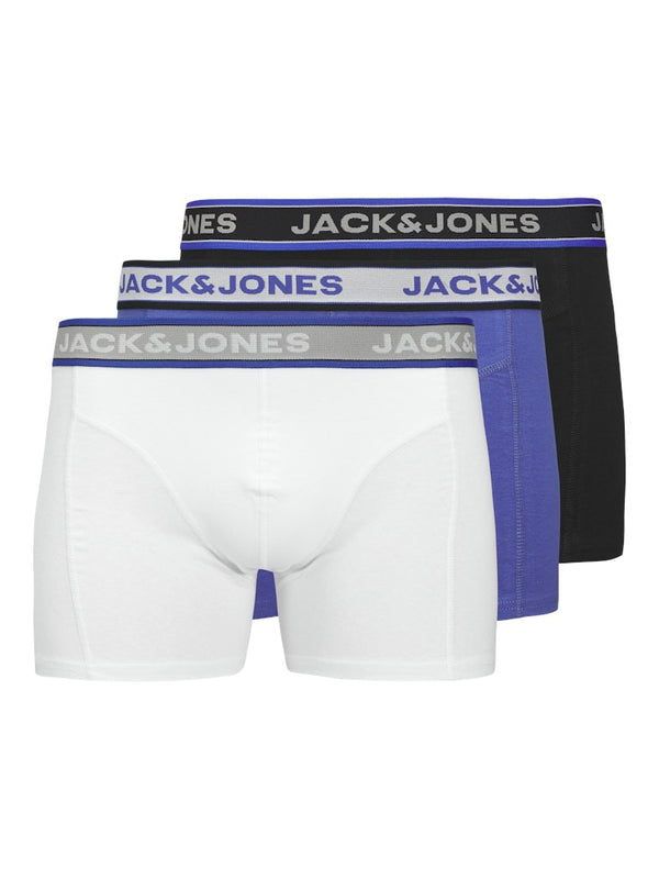 Jack & Jones JACHUDSON Men's Black Organic Cotton Trunks 3-Pack – Short Fit Underwear