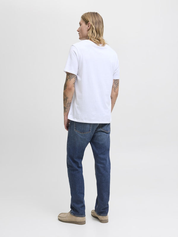 Jack & Jones JJICHRIS JJCLASSIC 440 Men's Relaxed Fit Jeans – Blue Denim | Organic Cotton - Borderland Muff