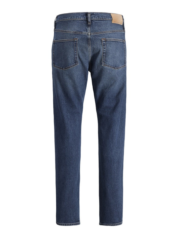 Jack & Jones JJICHRIS JJCLASSIC 440 Men's Relaxed Fit Jeans – Blue Denim | Organic Cotton - Borderland Muff