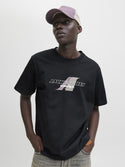 Jack & Jones JCOTIER Men's Front Print T-Shirt | Relaxed Fit Cotton Tee - Borderland Muff