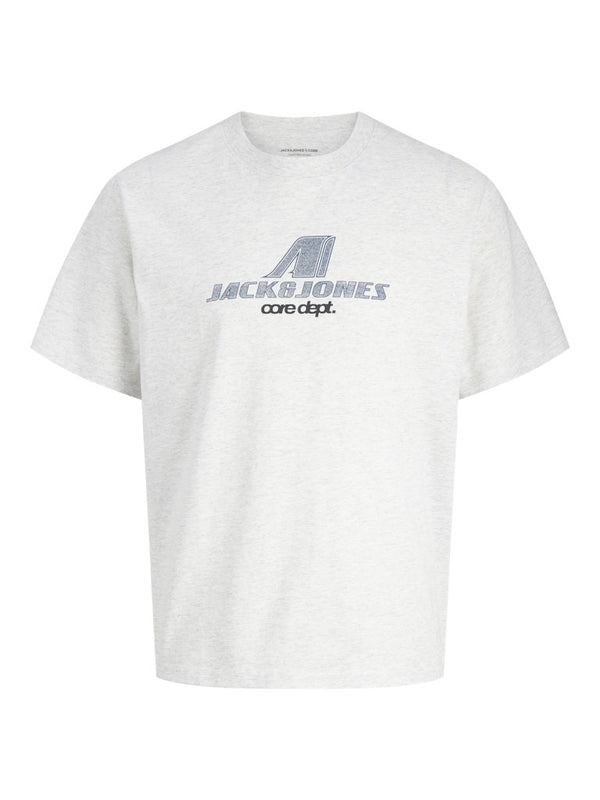 Jack & Jones JCOTIER Men's Front Print T-Shirt | Relaxed Fit Cotton Tee - Borderland Muff