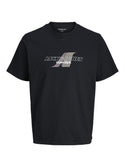 Jack & Jones JCOTIER Men's Front Print T-Shirt | Relaxed Fit Cotton Tee - Borderland Muff