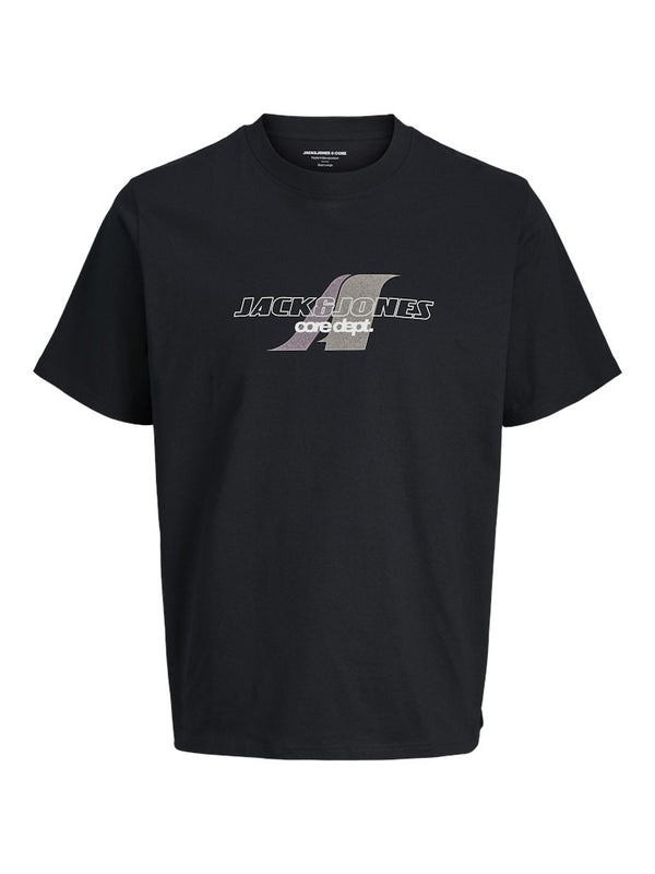 Jack & Jones JCOTIER Men's Front Print T-Shirt | Relaxed Fit Cotton Tee - Borderland Muff