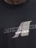 Jack & Jones JCOTIER Men's Front Print T-Shirt | Relaxed Fit Cotton Tee - Borderland Muff