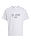 Jack & Jones JCOTIER Men's Front Print T-Shirt | Relaxed Fit Cotton Tee - Borderland Muff