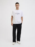 Jack & Jones JCOTIER Men's Front Print T-Shirt | Relaxed Fit Cotton Tee - Borderland Muff