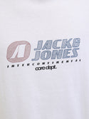 Jack & Jones JCOTIER Men's Front Print T-Shirt | Relaxed Fit Cotton Tee - Borderland Muff