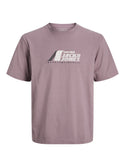 Jack & Jones JCOTIER Men's Front Print T-Shirt | Relaxed Fit Cotton Tee - Borderland Muff