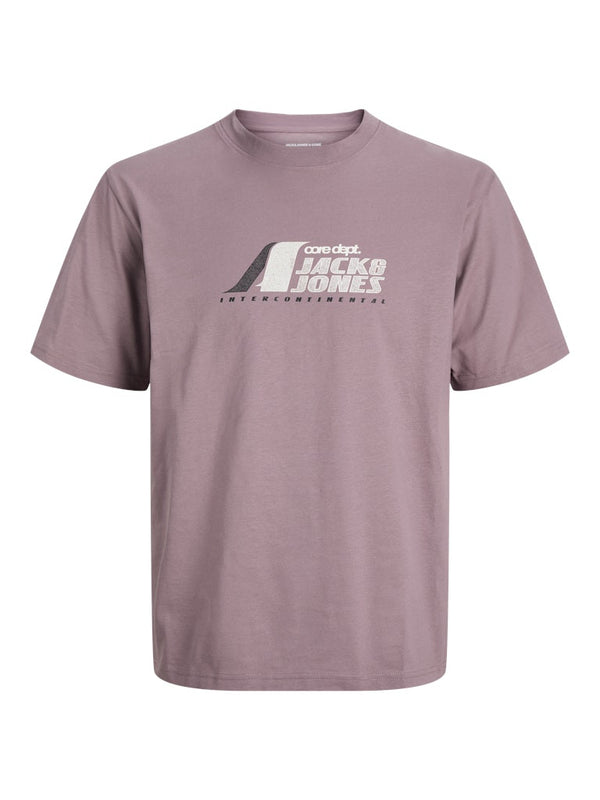 Jack & Jones JCOTIER Men's Front Print T-Shirt | Relaxed Fit Cotton Tee - Borderland Muff