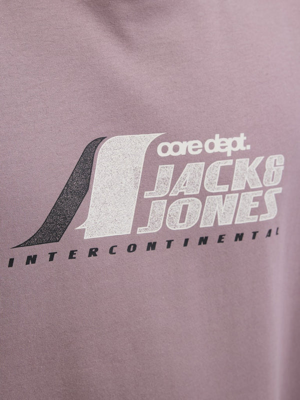 Jack & Jones JCOTIER Men's Front Print T-Shirt | Relaxed Fit Cotton Tee - Borderland Muff
