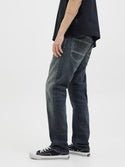 Jack & Jones JJIGLENN JJFOX 497 Slim Fit Men's Jeans – Blue Denim | Organic & Recycled Cotton - Borderland Muff
