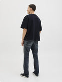 Jack & Jones JJIGLENN JJFOX 497 Slim Fit Men's Jeans – Blue Denim | Organic & Recycled Cotton - Borderland Muff