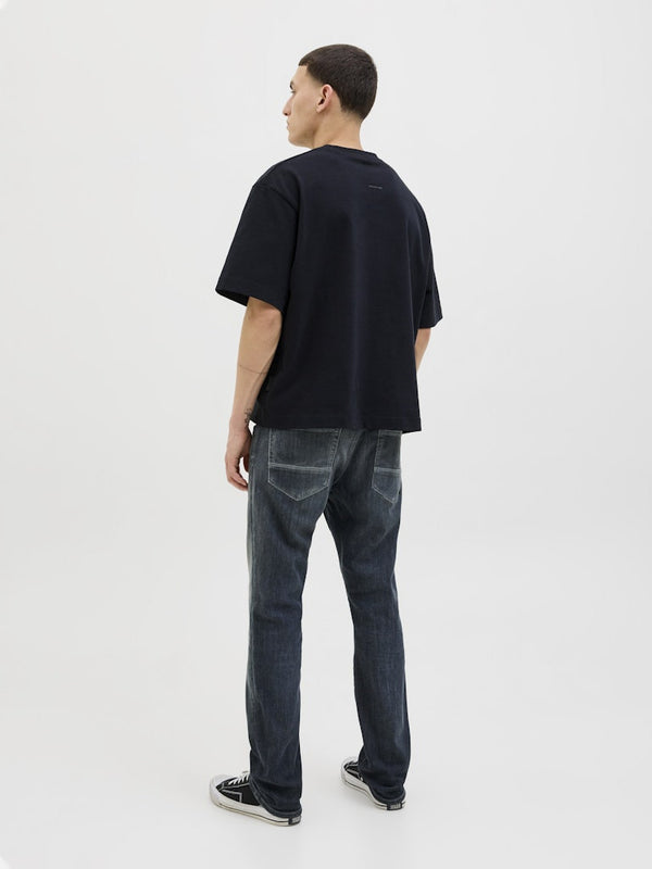 Jack & Jones JJIGLENN JJFOX 497 Slim Fit Men's Jeans – Blue Denim | Organic & Recycled Cotton - Borderland Muff