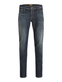 Jack & Jones JJIGLENN JJFOX 497 Slim Fit Men's Jeans – Blue Denim | Organic & Recycled Cotton - Borderland Muff