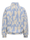 ONLY ONLNEW JANNE Women's Half-Zip Fleece Sweatshirt – Kentucky Blue | Loose Fit