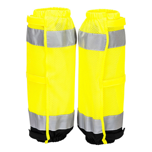 Hi-Vis Contrast Gaiters – Reflective Bands, Adjustable Fit | EN 17353 Type B2 - Borderland Muff