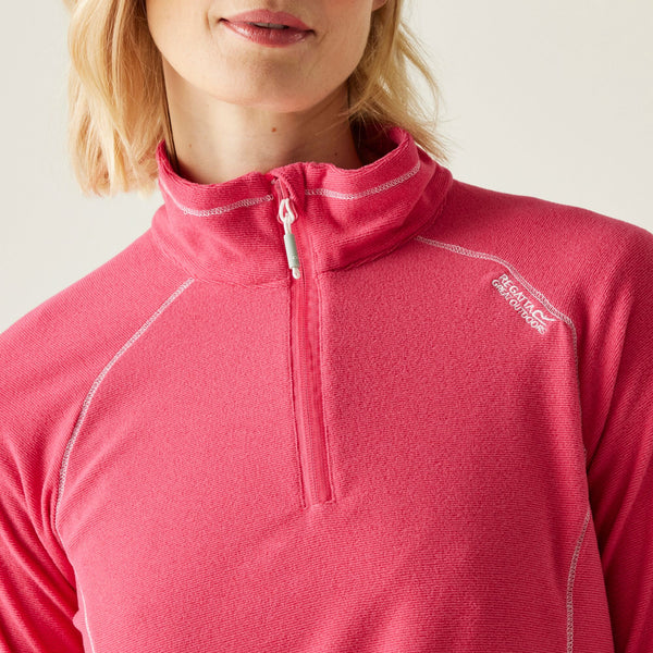 Regatta Montes Women's Lightweight Fleece – Half Zip Midlayer | Recycled Content