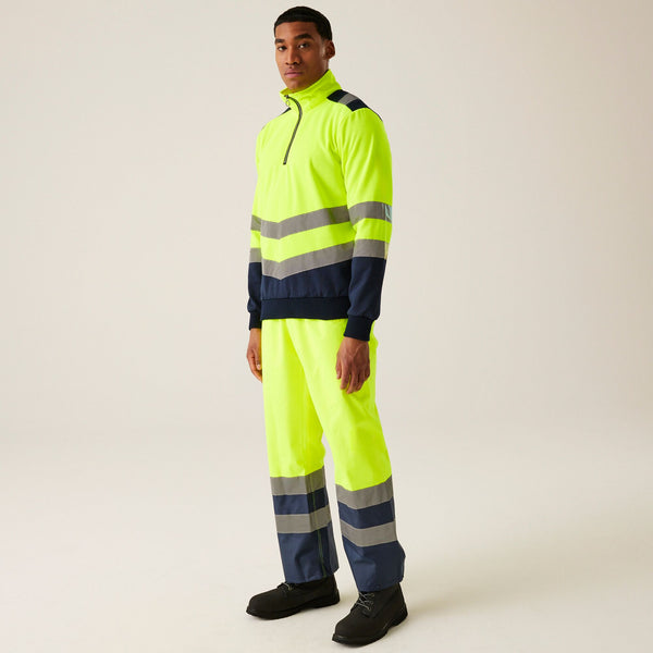 Regatta TRF670 Hi-Vis Quarter Zip Sweatshirt – EN20471 & RIS-3279 Certified