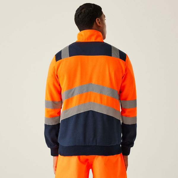 Regatta TRF670 Hi-Vis Quarter Zip Sweatshirt – EN20471 & RIS-3279 Certified